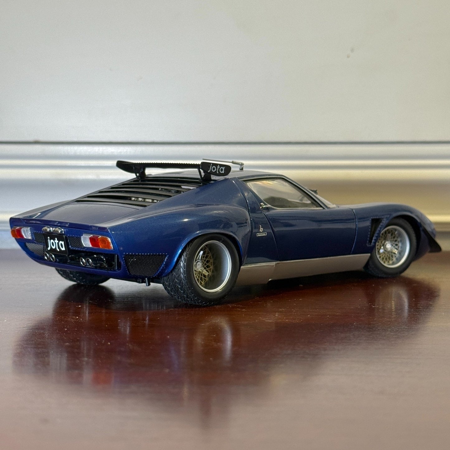 1/18 Lamborghini JOTA SVR Metallic Blue Kyosho Diecast Model Car | No Box