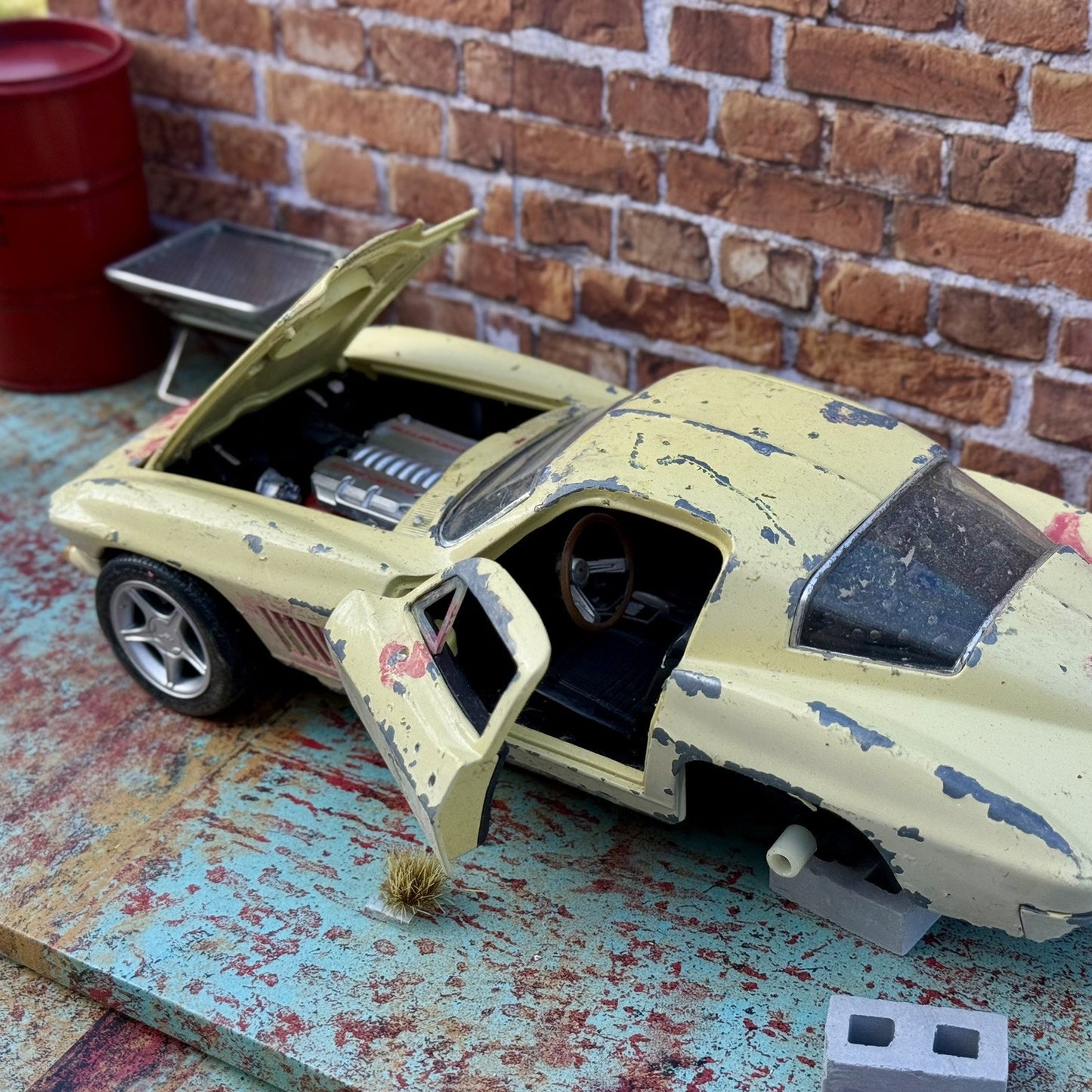1967 Corvette Stingray Custom | American Muscle 1/18 | Diorama Parts Model Car