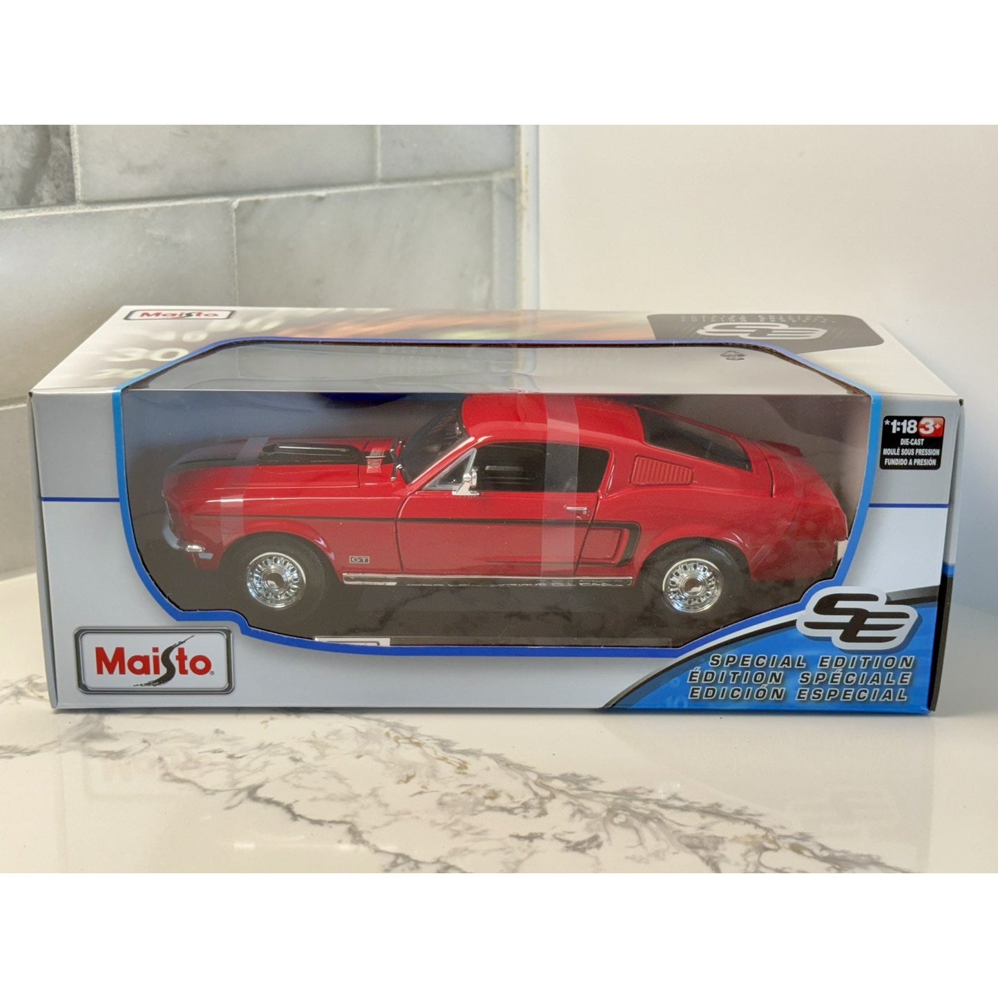 1968 Ford Mustang GT Cobra Jet | Maisto 1/18 | New