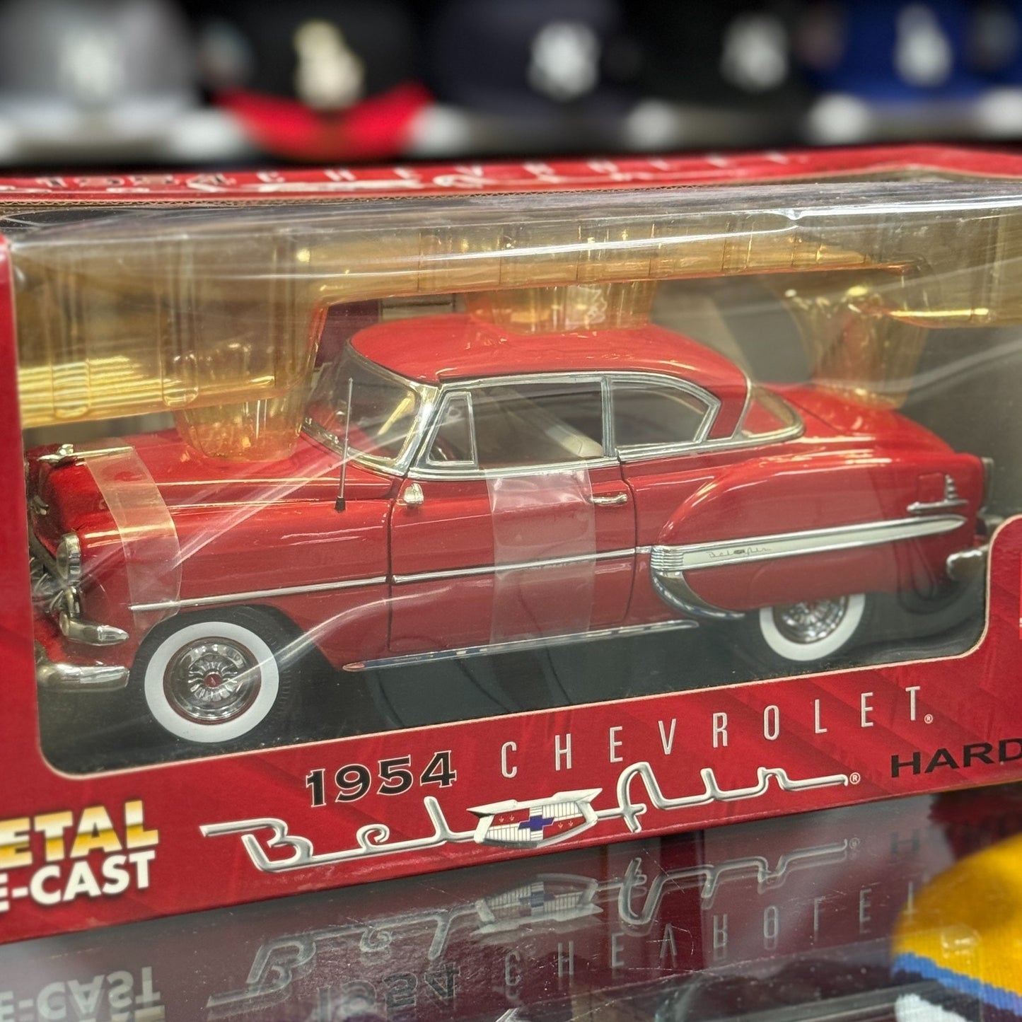 1/18 1954 Chevrolet Bel Air Hard Top Sun Star Diecast Red