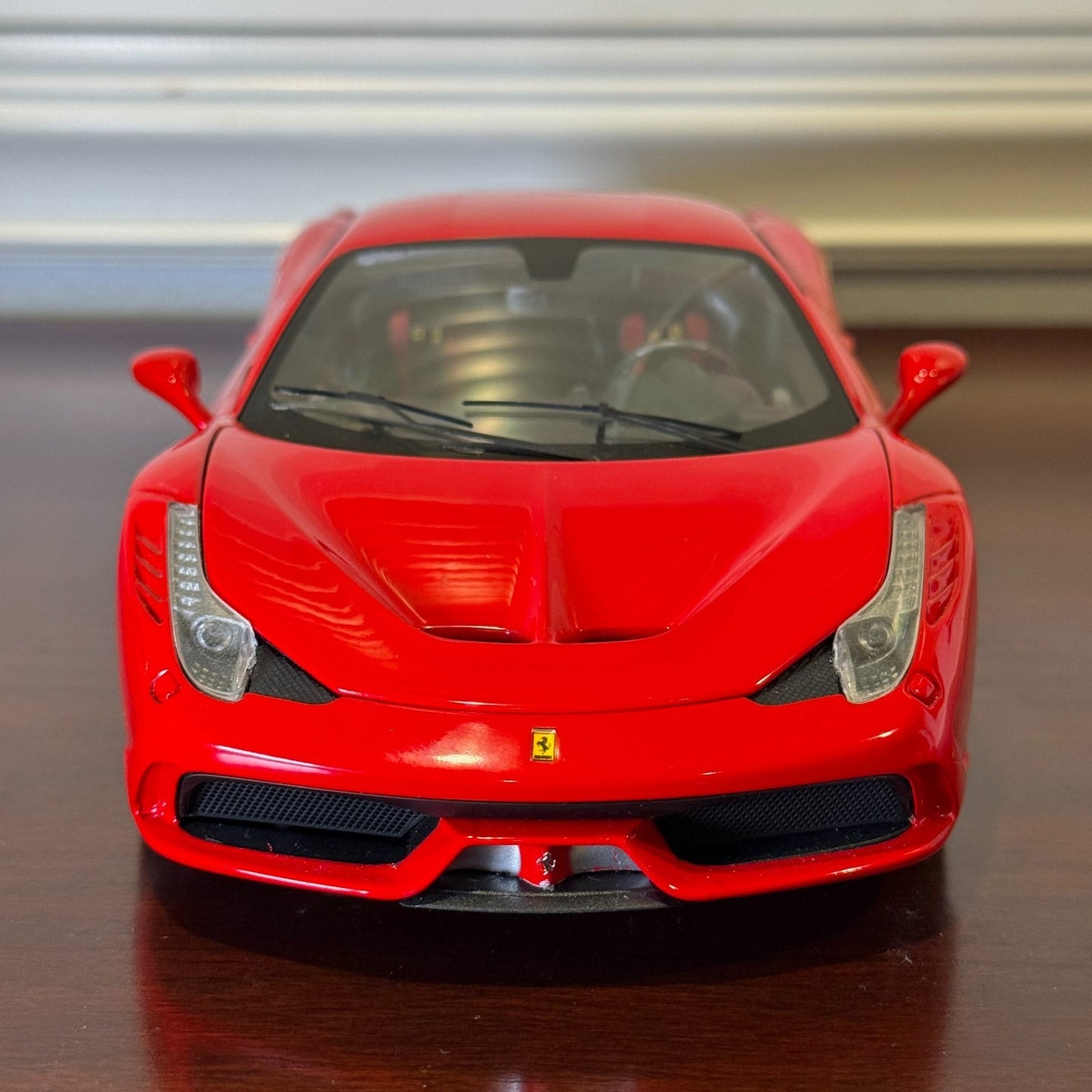 1/18 Ferrari 458 Speciale Red/Gold Wheels Hot Wheels Elite Diecast