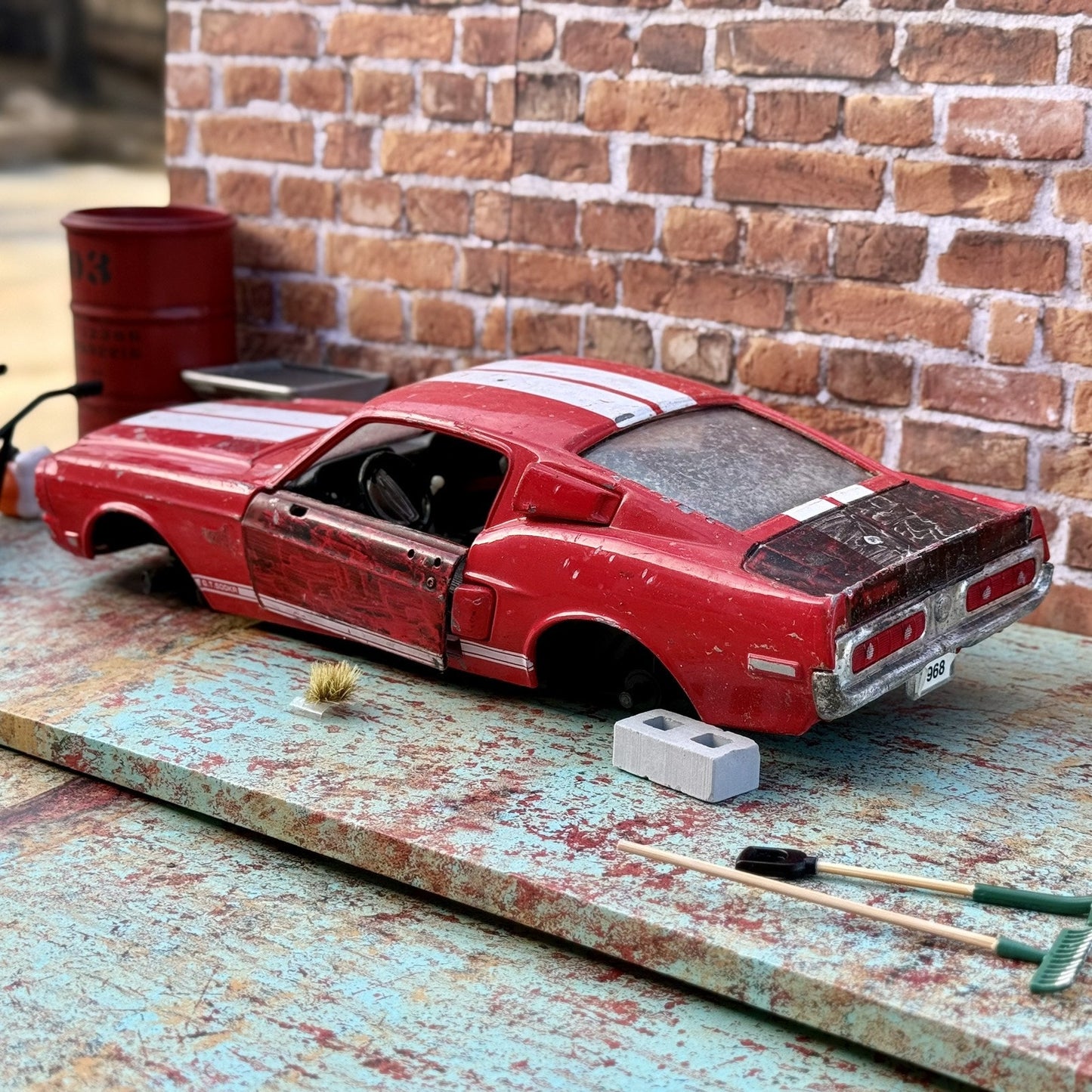 1/18 1968 Ford Shelby GT500 Road Legends | Diorama Parts Car