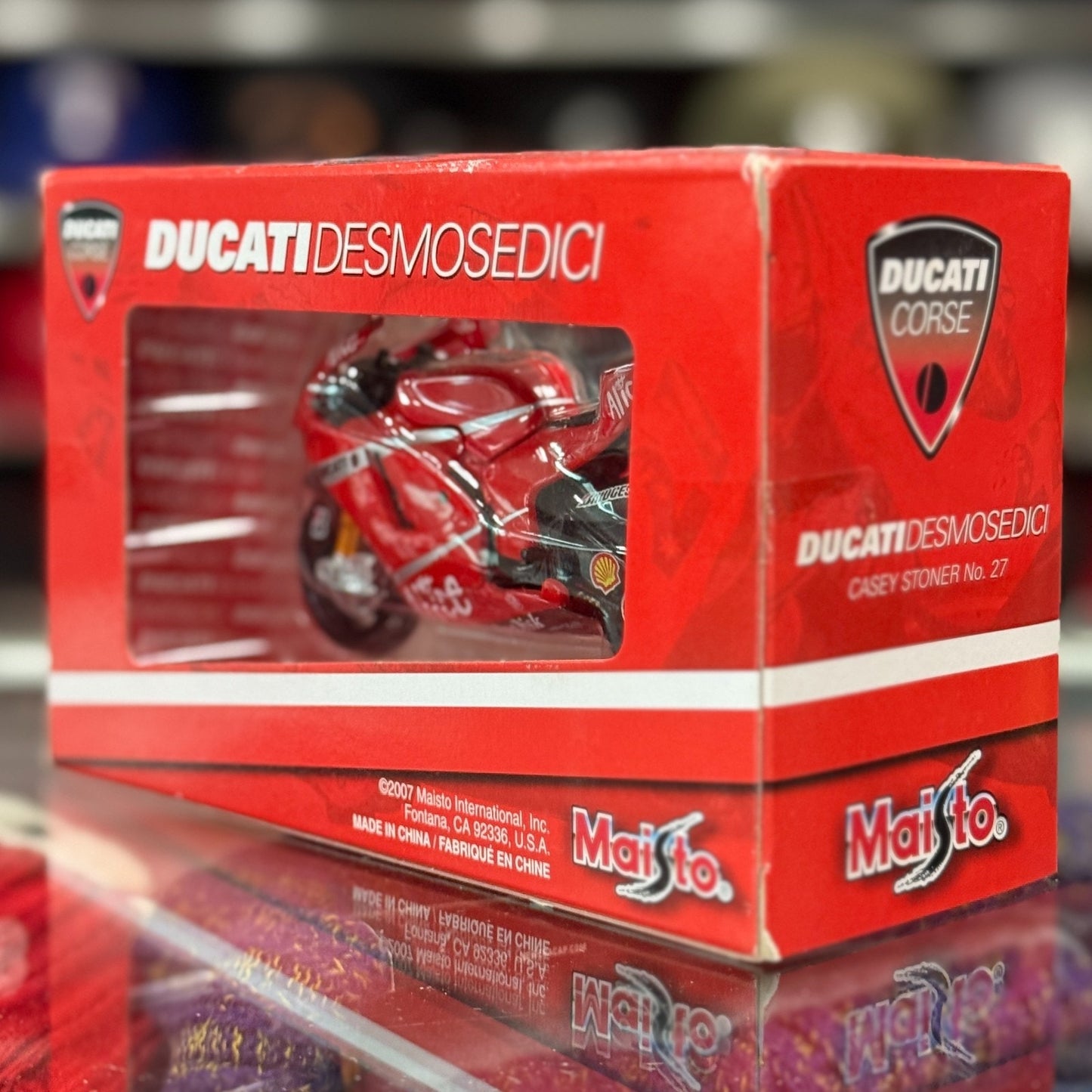 1/18 Ducati Corse Desmosedici 'Casey Stoner #27' Maisto Racing Motorcycle | Rare