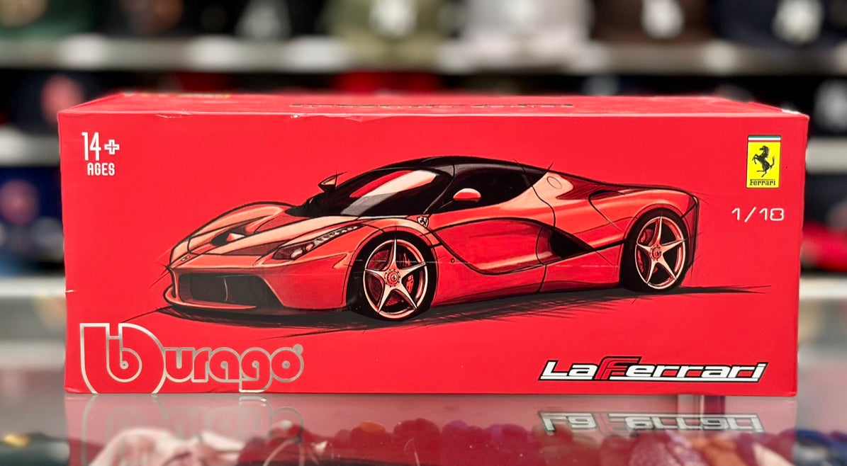 1/18 Ferrari Laferrari Red/Black Bburago Signature | In Box