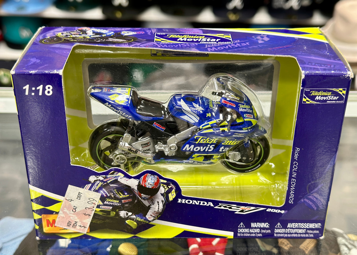 Honda RCV211 Movistar Racing Bike | Vintage Maisto 2 Wheeler MOTO 1/18 | New