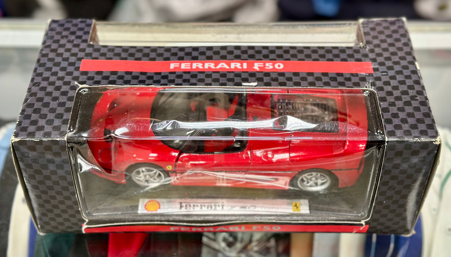 Ferrari F50 Shell Collezione Edition | Vintage Maisto 1/18 | New