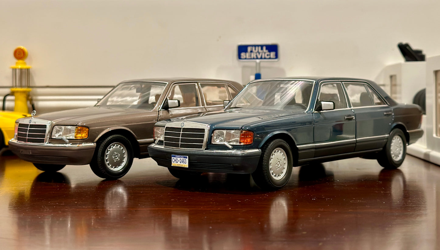 Mercedes Benz 560 SEL Metallic Brown Vintage NOREV 1/18