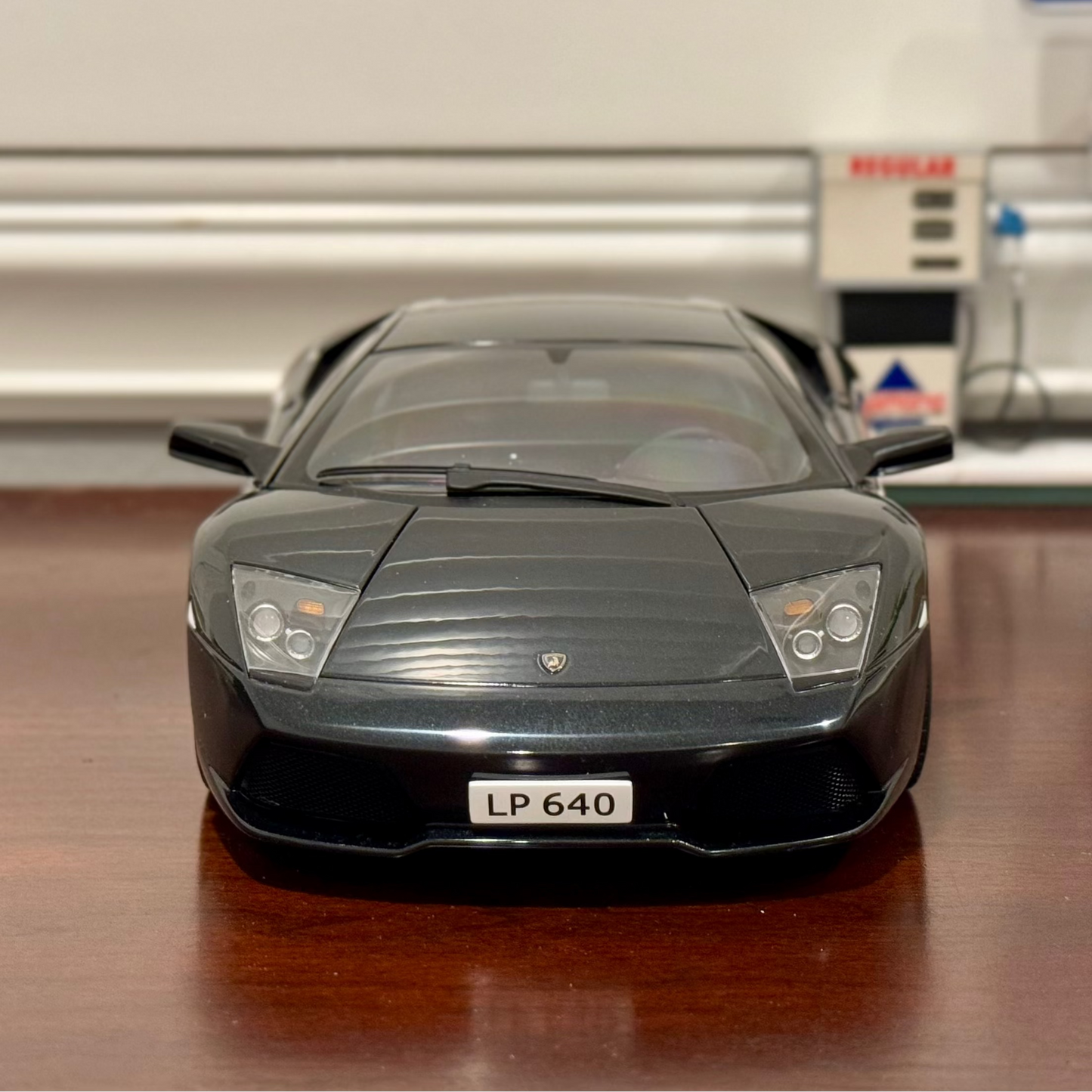 AUTOart 2006 Lamborghini Murcielago LP-640 Dark Gray/Black 1/18 Scale Diecast Model Car | In Box - Product Image