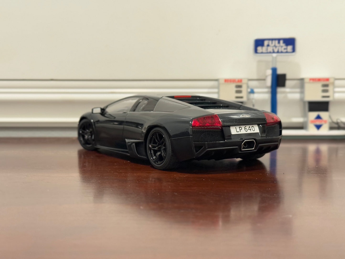 AUTOart 2006 Lamborghini Murcielago LP-640 Dark Gray/Black 1/18 Scale Diecast Model Car | In Box - Product Image