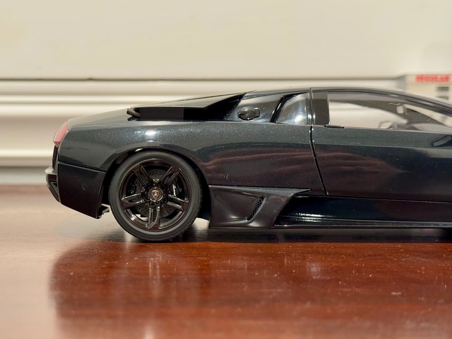 AUTOart 2006 Lamborghini Murcielago LP-640 Dark Gray/Black 1/18 Scale Diecast Model Car | In Box - Product Image