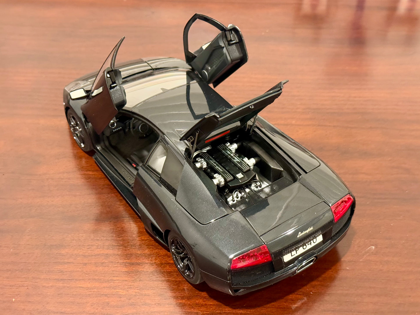 AUTOart 2006 Lamborghini Murcielago LP-640 Dark Gray/Black 1/18 Scale Diecast Model Car | In Box - Product Image