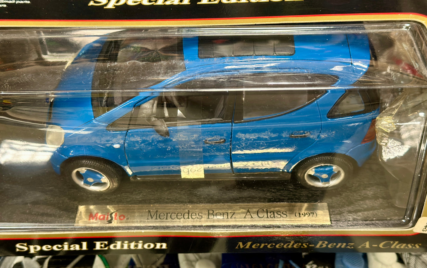 Mercedes Benz A Class Blue | Vintage Maisto 1/18 | New