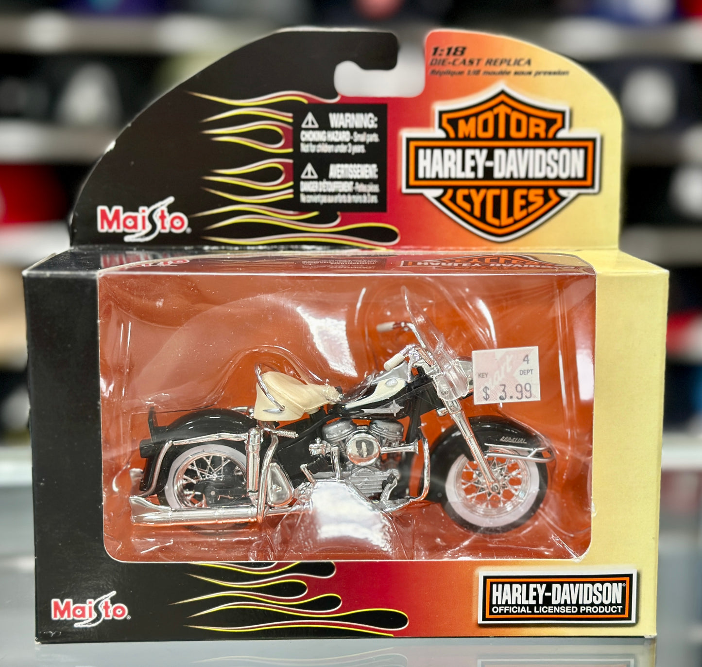 Harley Davidson Motorcycle Motorbike Maisto Two Wheeler 1/18