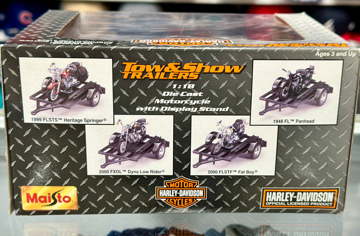 2002 Harley Davidson Tow & Show Trailers Maisto 1/18