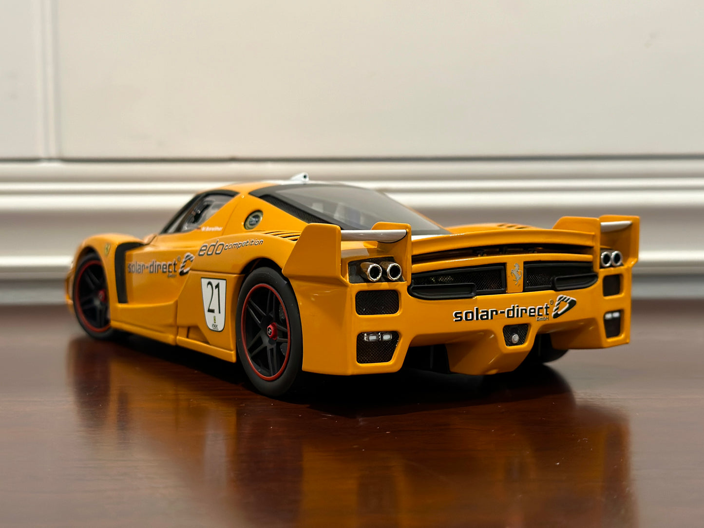 Ferrari Enzo FXX, Orange/White | Hot Wheels Elite 1/18
