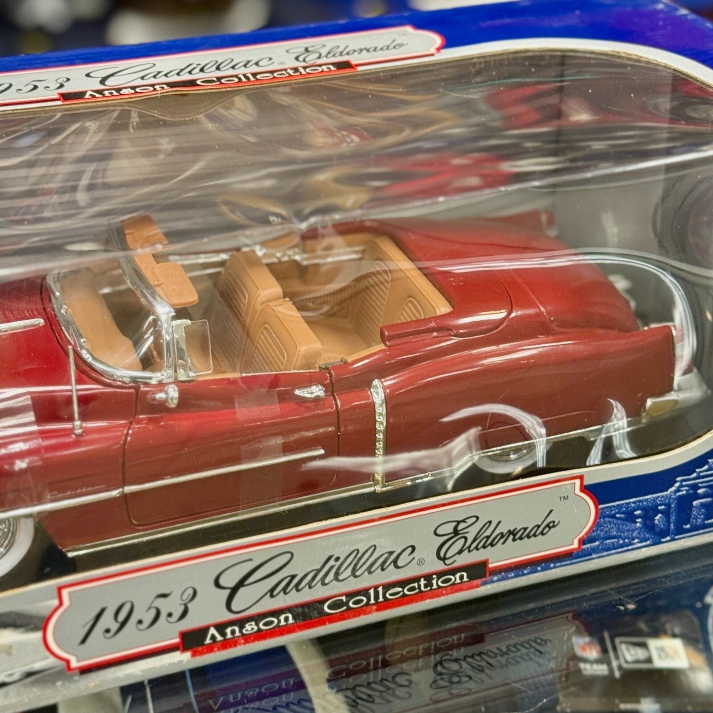 Anson Classics 1953 Cadillac Eldorado Red/Tan 1/18 Scale Diecast Model Car | New - Product Image