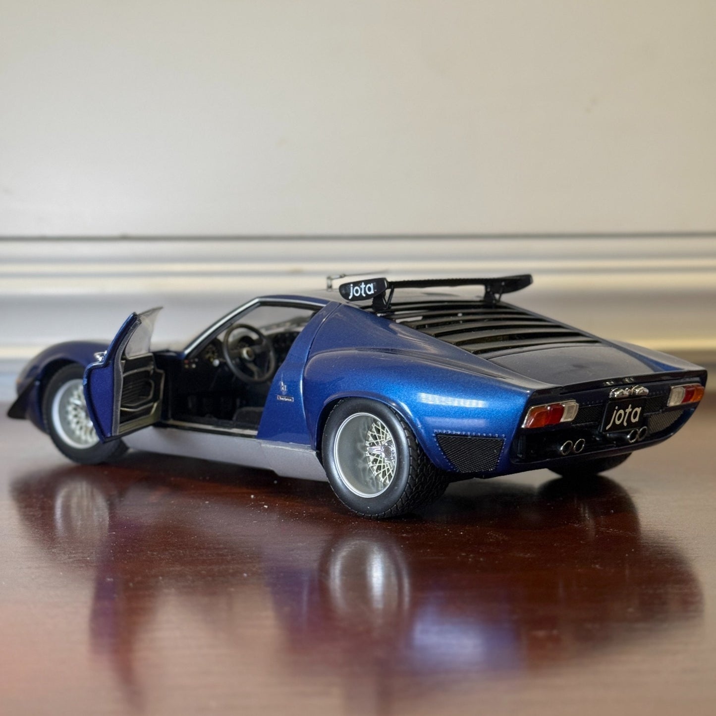 1/18 Lamborghini JOTA SVR Metallic Blue Kyosho Diecast Model Car | No Box