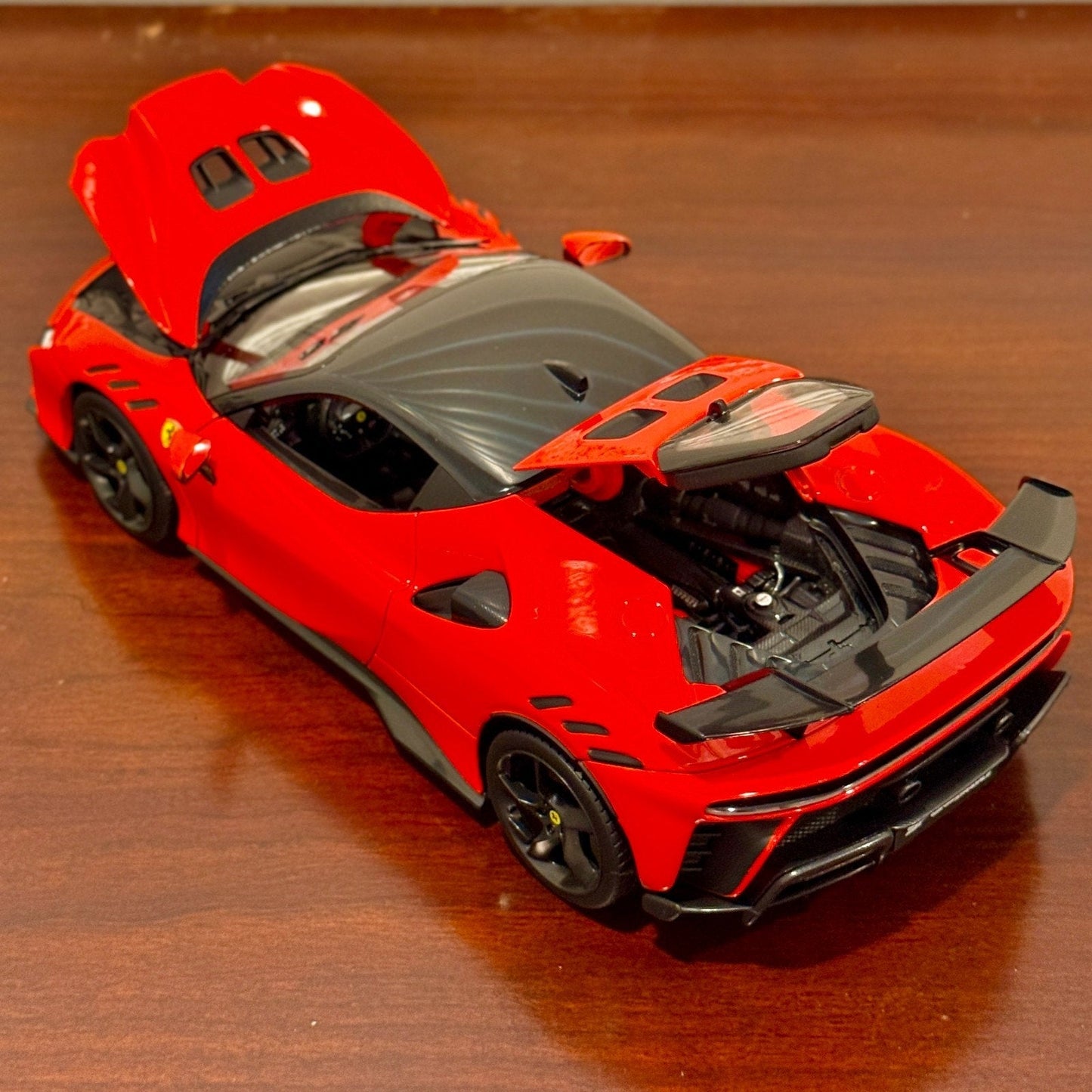 Bburago Ferrari SF90 XX Stradale 'Rosso-Dino' Red 1/18 Scale Diecast Model Car | New - Product Image