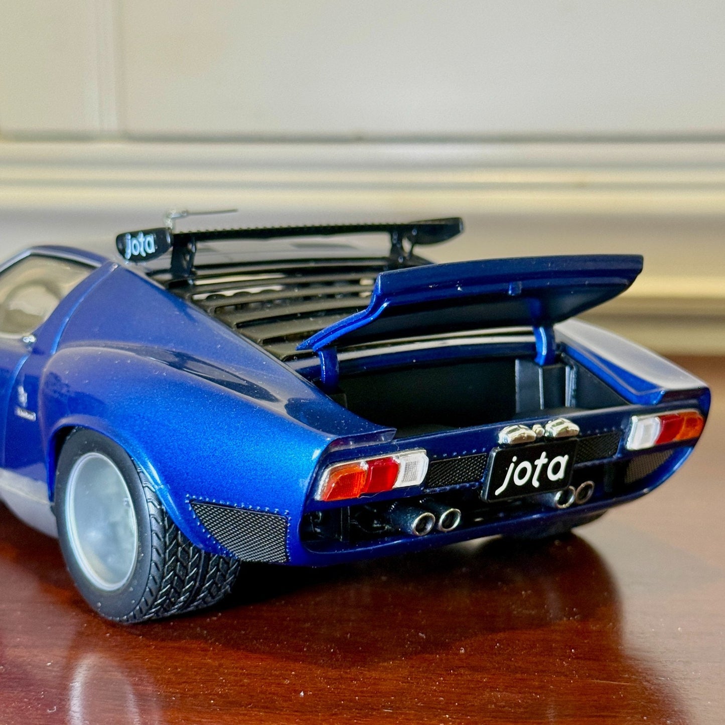 1/18 Lamborghini JOTA SVR Metallic Blue Kyosho Diecast Model Car | No Box