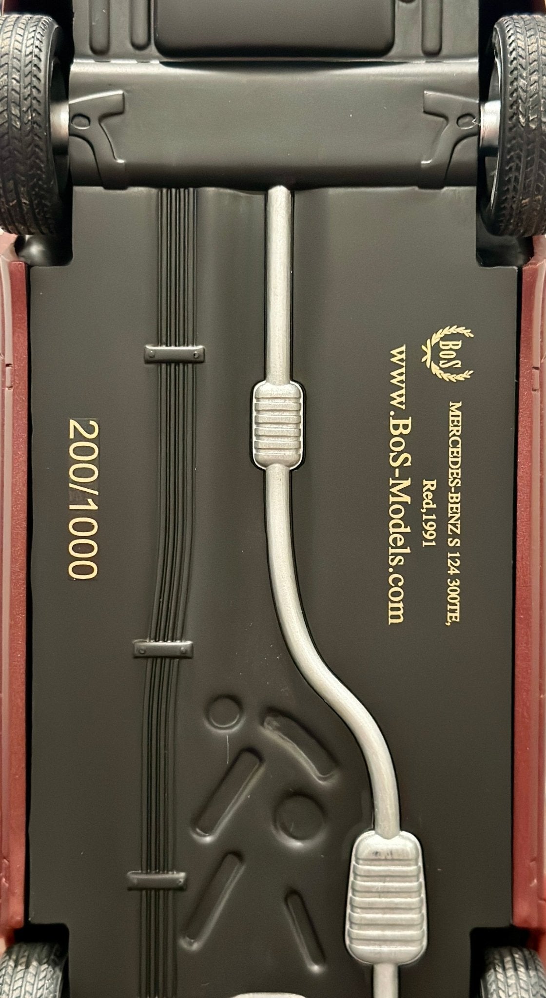 BOS Mercedes Benz E300 'TE S124' Wagon Maroon Best of Show 1/18 Scale Diecast Model Car | Limited Edition - Product Image