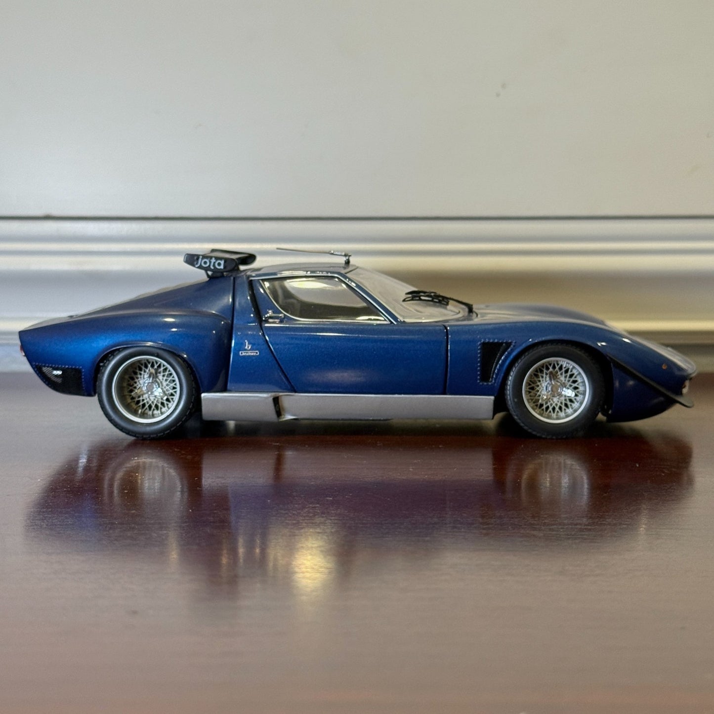 1/18 Lamborghini JOTA SVR Metallic Blue Kyosho Diecast Model Car | No Box