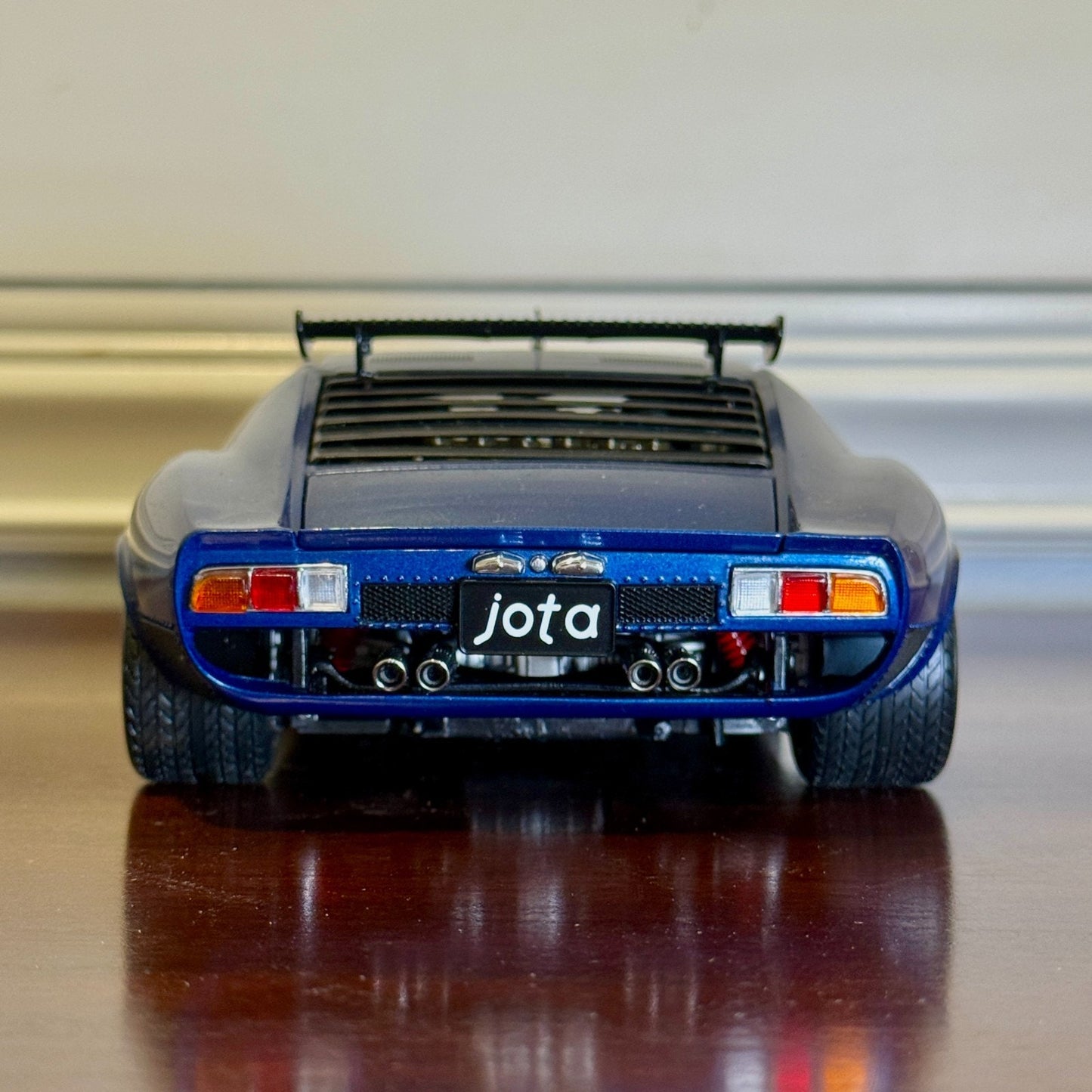 1/18 Lamborghini JOTA SVR Metallic Blue Kyosho Diecast Model Car | No Box