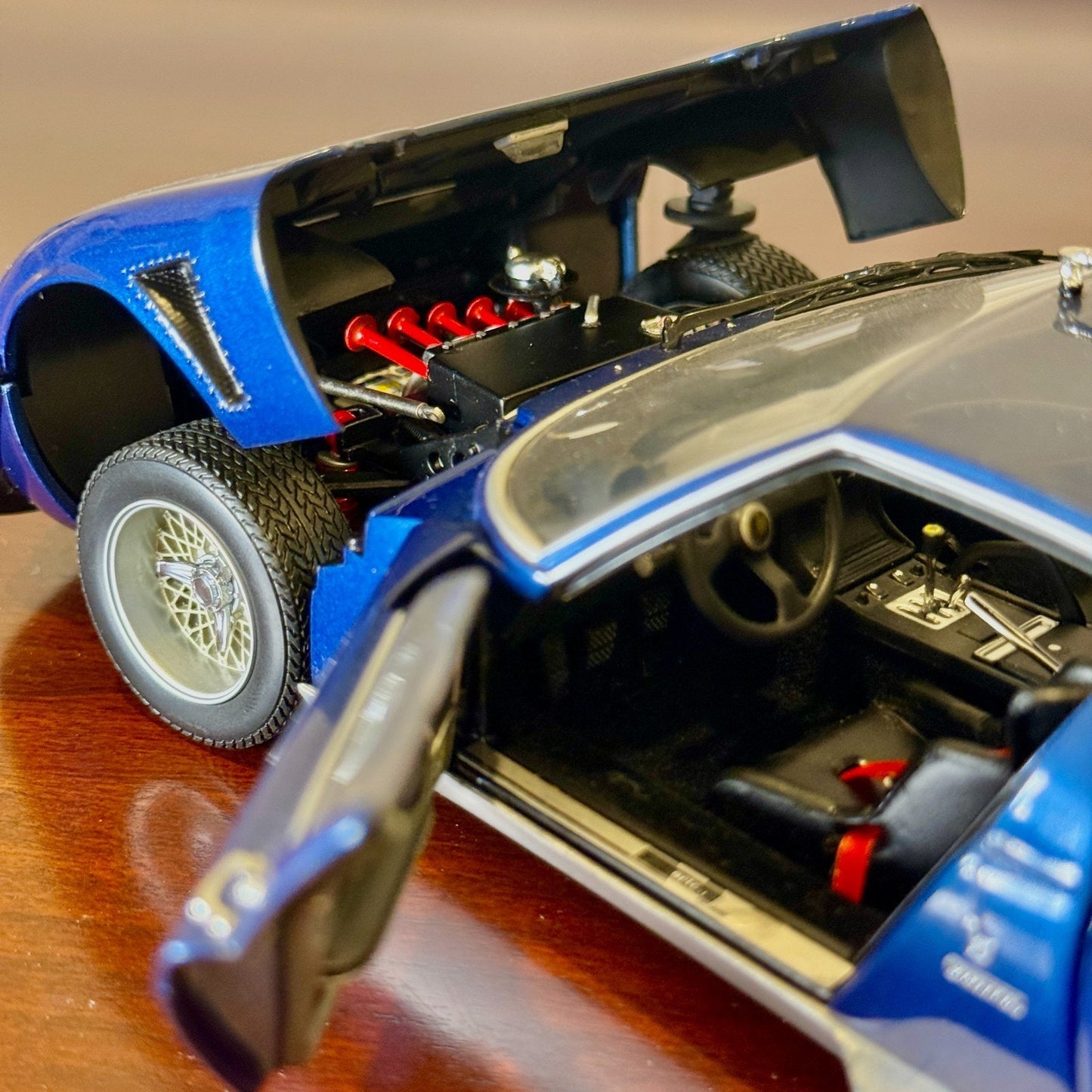 1/18 Lamborghini JOTA SVR Metallic Blue Kyosho Diecast Model Car | No Box