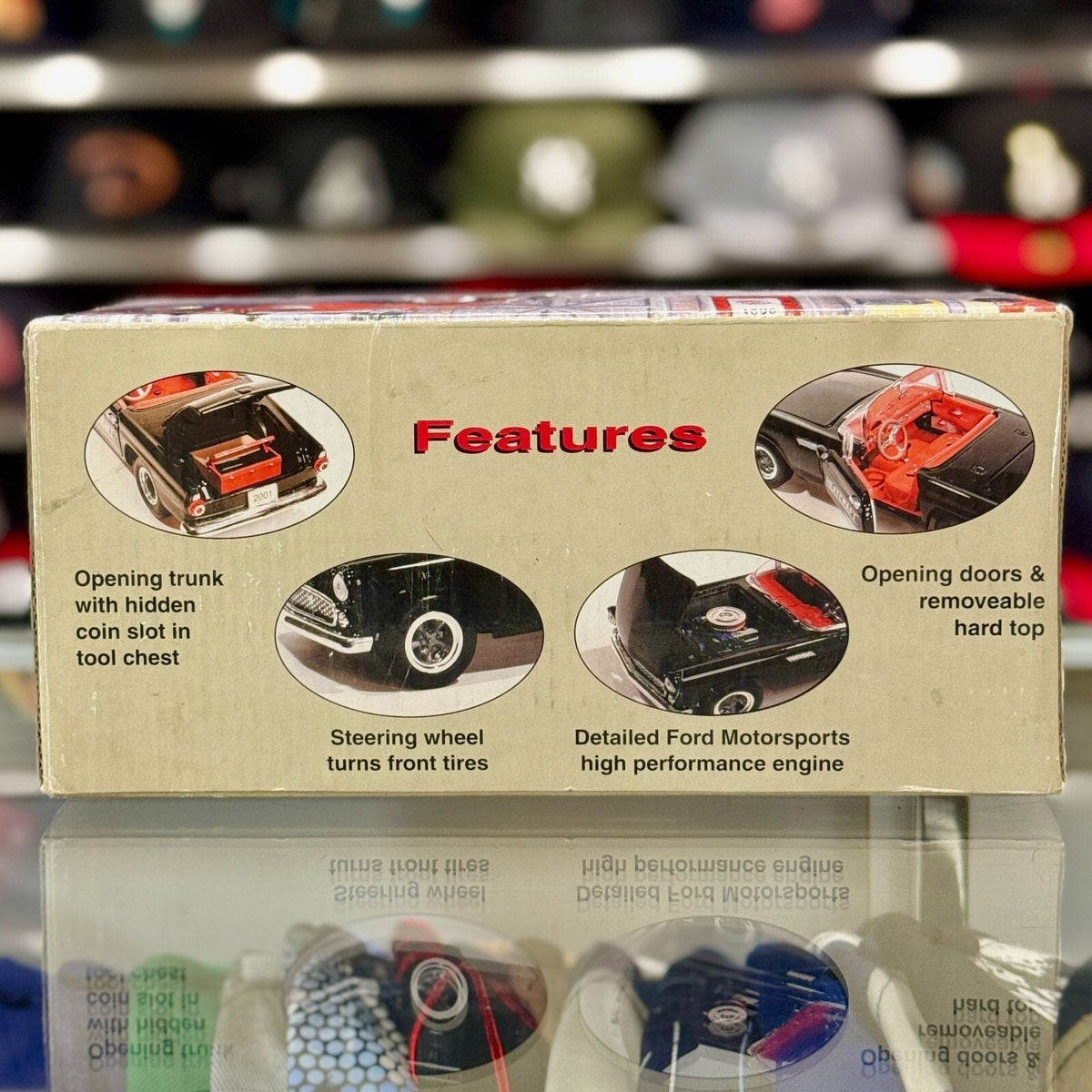 Heatcraft 1956 Ford Thunderbird Crown Premiums Coin Bank Black 1/24 Scale Diecast Model Car - Product Image