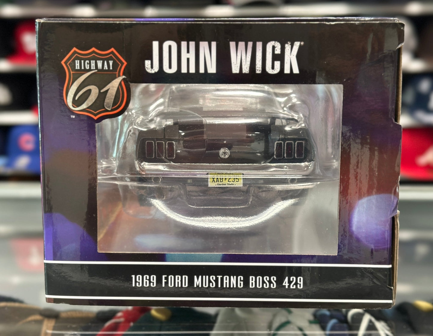 Highway 61 1969 Ford Mustang Boss 429 'John Wick Movie Car' 1/18 Scale Diecast Model Car - Product Image