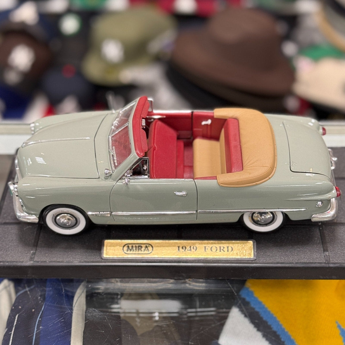 Hobby Class 1949 Ford Grey/Red Mira Carmania 1/18 Scale Diecast Model Car | New - Product Image