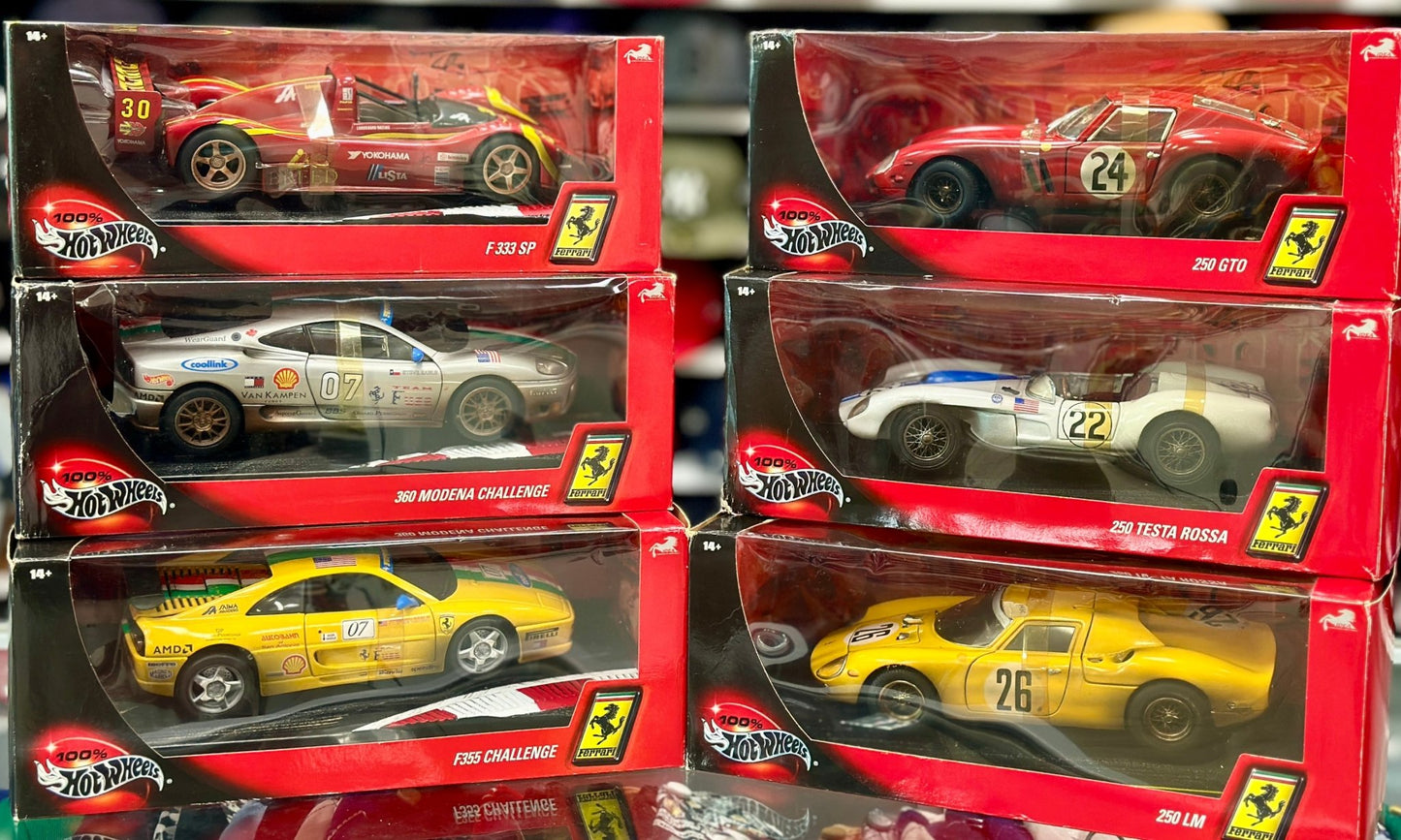Hot Wheels Ferrari 250 GTO 'After Race' Red 1/18 Scale Diecast Model Car | New - Product Image