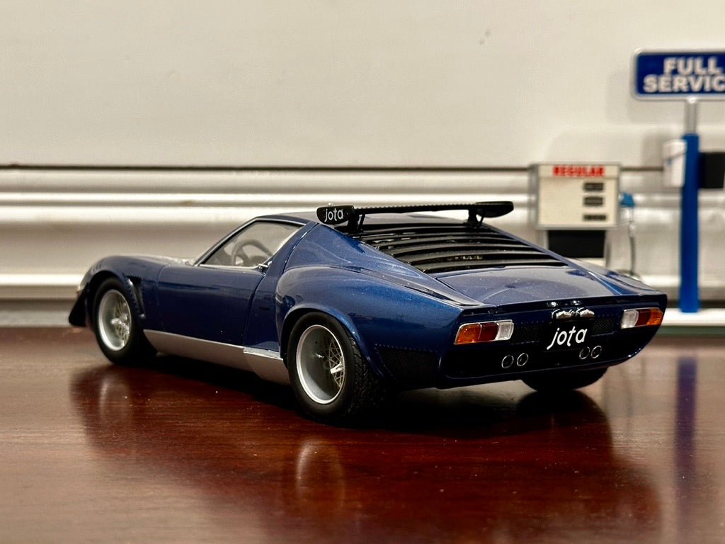 Kyosho Lamborghini Miura SVR-Jota Blue 1/18 Scale Diecast Model Car | New - Product Image