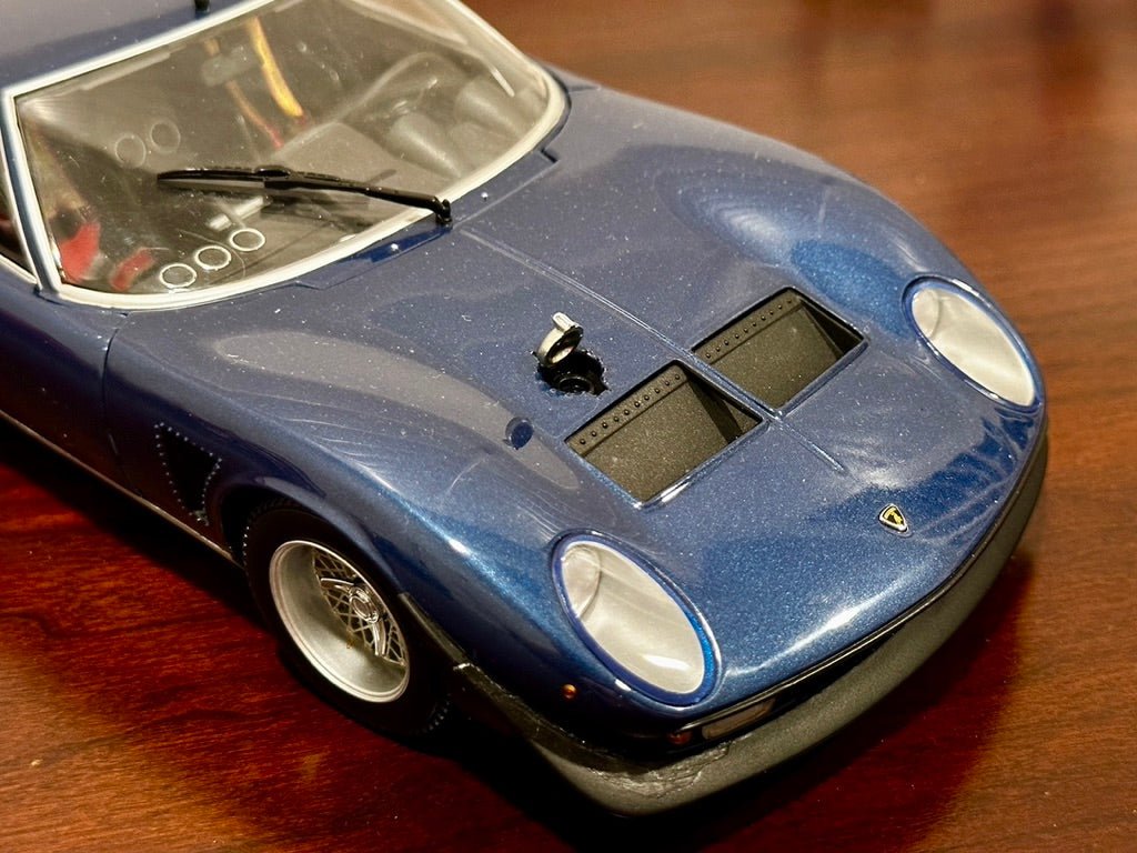 Kyosho Lamborghini Miura SVR-Jota Blue 1/18 Scale Diecast Model Car | New - Product Image