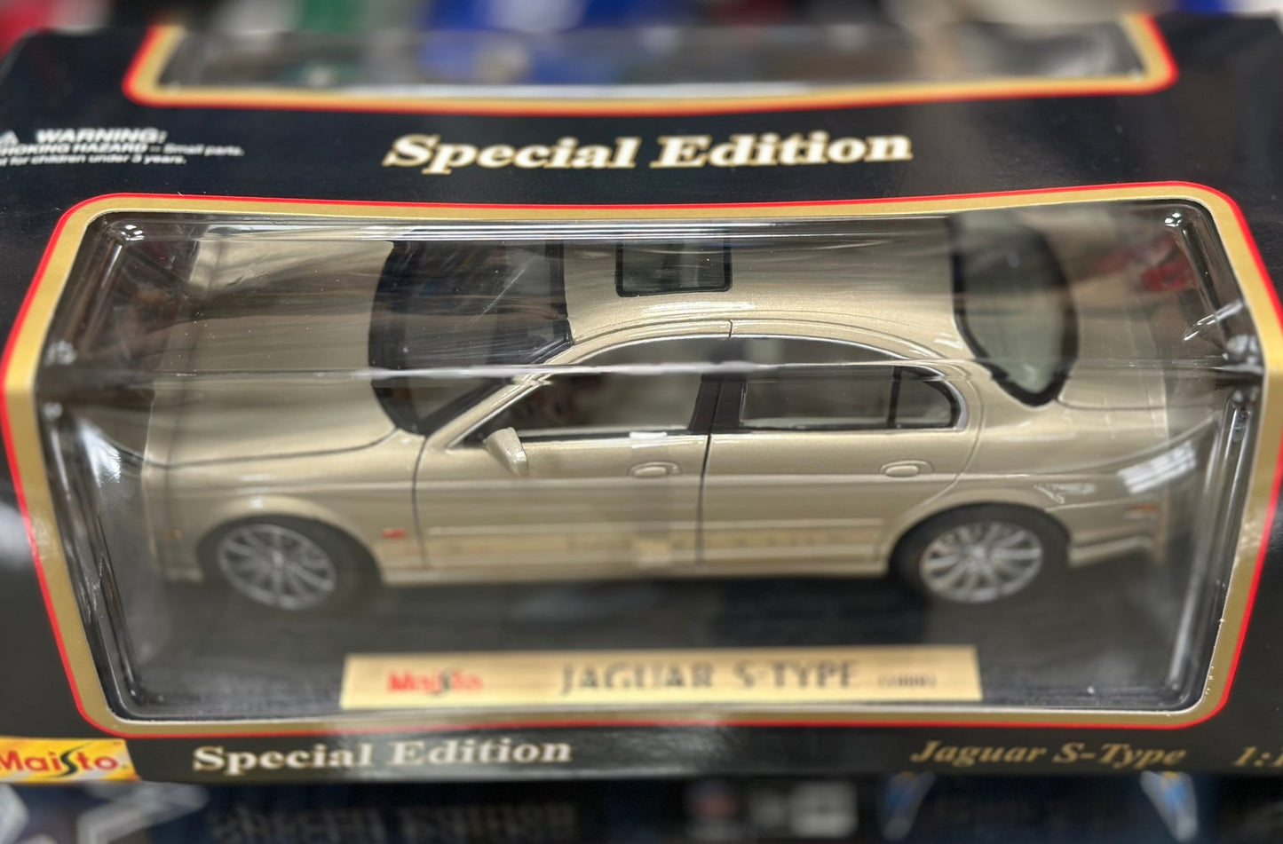 Maisto Jaguar X-Type Champagne 1/18 Scale Diecast Model Car | New - Product Image