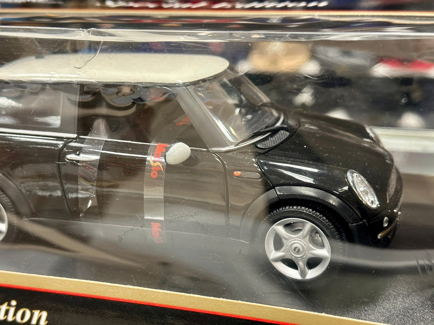 Maisto Mini Cooper Black 1/18 Scale Diecast Model Car - Product Image