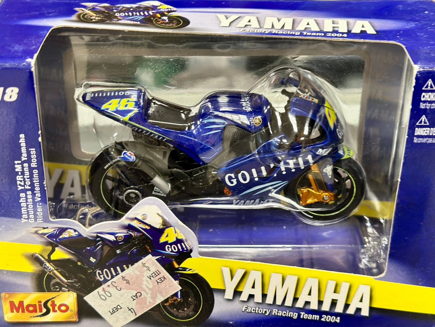Maisto Yamaha YZR M1 Racing Bike 1/18 Scale Diecast Model Bike | New - Product Image