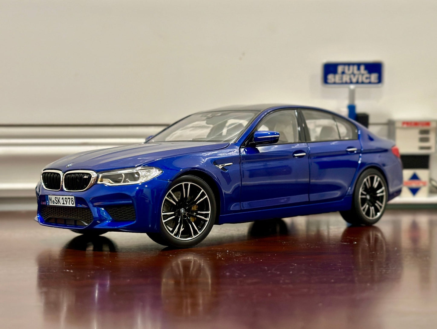 NOREV BMW M5 Competition Blue 1/18 Scale Diecast Model Car - Product Image