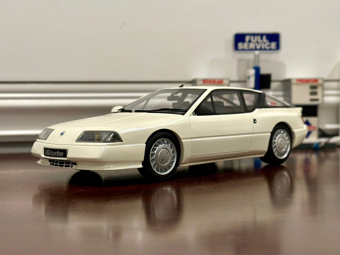 Ottomobile Alpine GTA V6 Turbo White 1/18 Scale Resin Model Car - Product Image