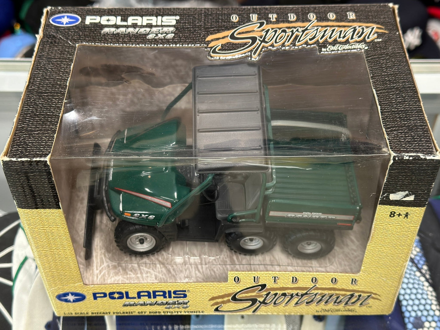 Sportsman Polaris Trucker Green 1/18 Scale Diecast Model Car | New - Product Image