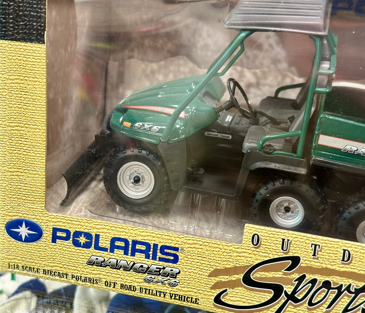 Sportsman Polaris Trucker Green 1/18 Scale Diecast Model Car | New - Product Image