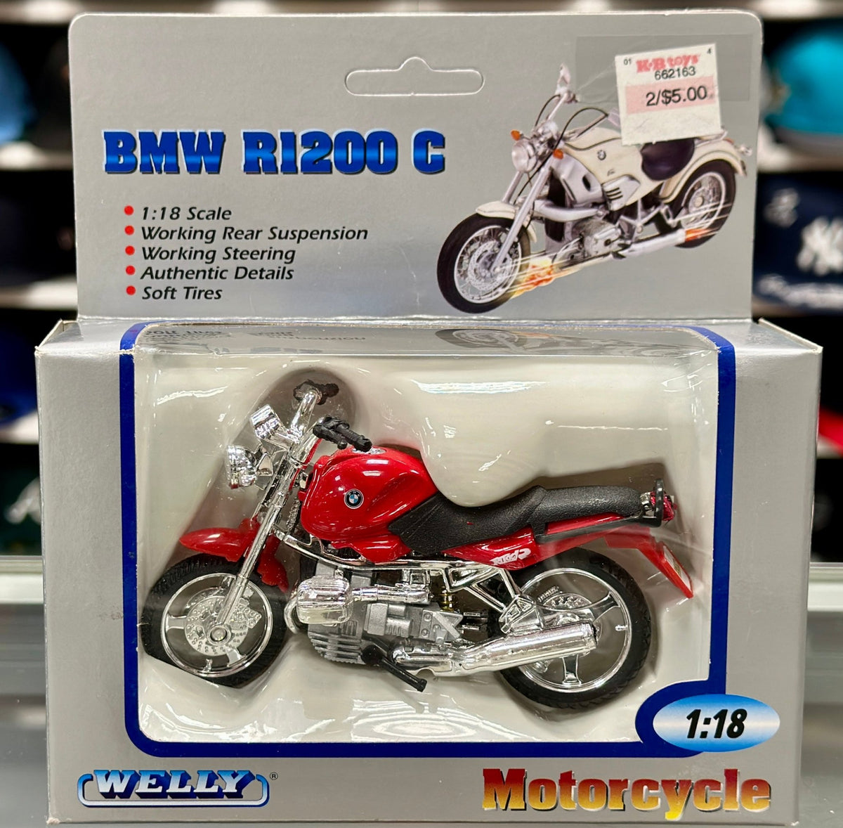 WELLY BMW R1100R Red 1/18 Scale Diecast Model Motorcycle - Product Image
