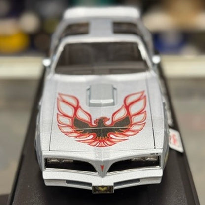 1/18 Pontiac Firebird Trans Am Silver Muscle Car Diecast Model Car | New - Product Image