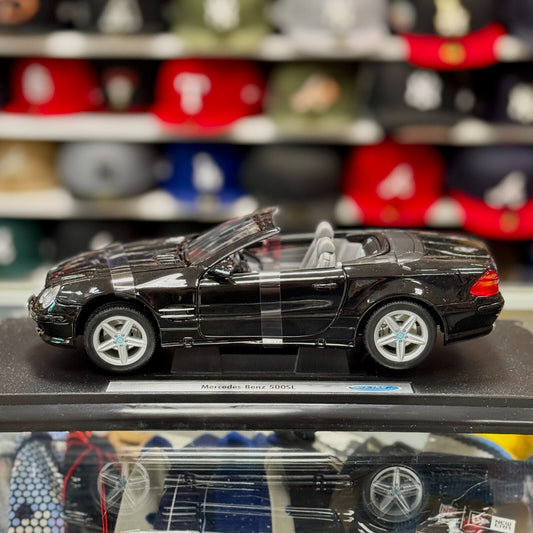 1/18 Mercedes Benz SL500 Nero Black WELLY Diecast Car | New