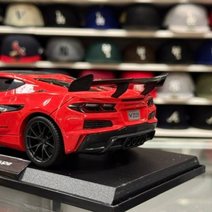 1/18 Chevrolet Corvette ZR1 Citrus Red Sports Car Diecast Model Car | New