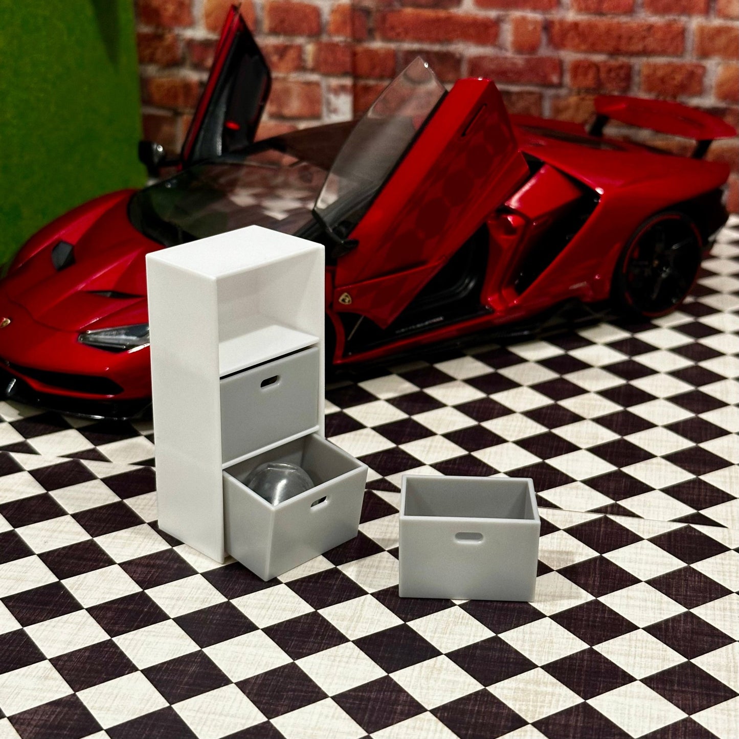 1/12 Scale Drawer (1/18 1/10) Prop Diorama Figurine | Made in Japan | NEW - Product Image