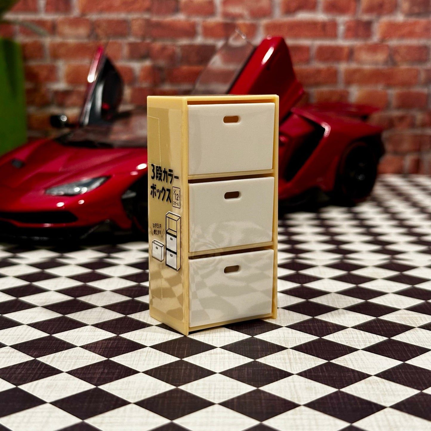 1/12 Scale Drawer (1/18 1/10) Prop Diorama Figurine | Made in Japan | NEW - Product Image