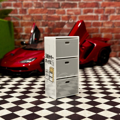 1/12 Scale Drawer (1/18 1/10) Prop Diorama Figurine | Made in Japan | NEW - Product Image