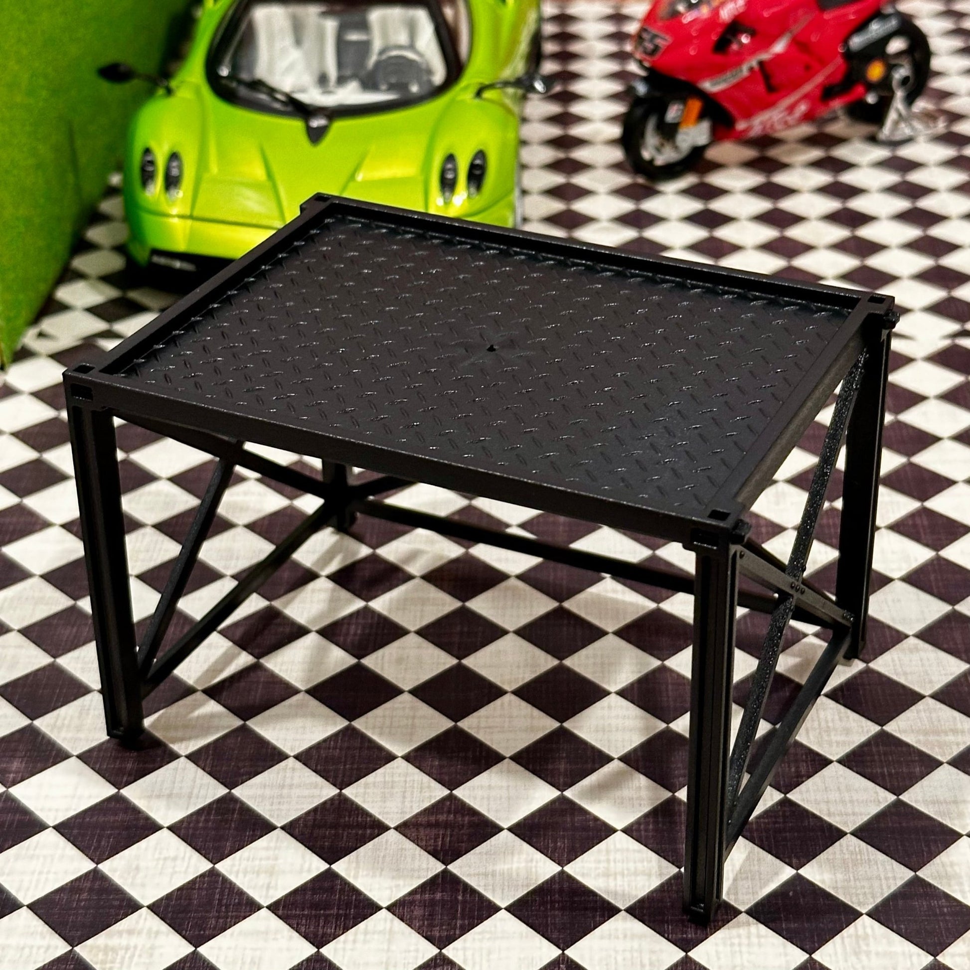 1/12 Scale Large Shelf (1/18 1/10) Prop Diorama Figurine | Made in Japan | NEW - Product Image