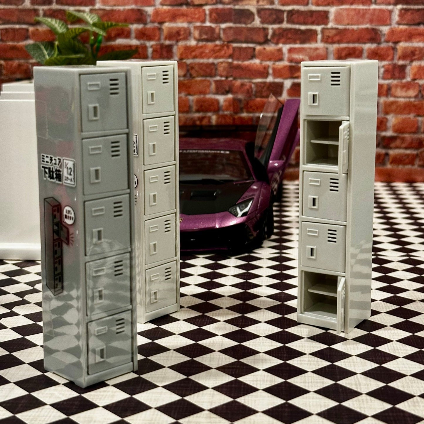 1/12 Scale Locker (1/18 1/10) Prop Diorama Figurine | Made in Japan | NEW - Product Image