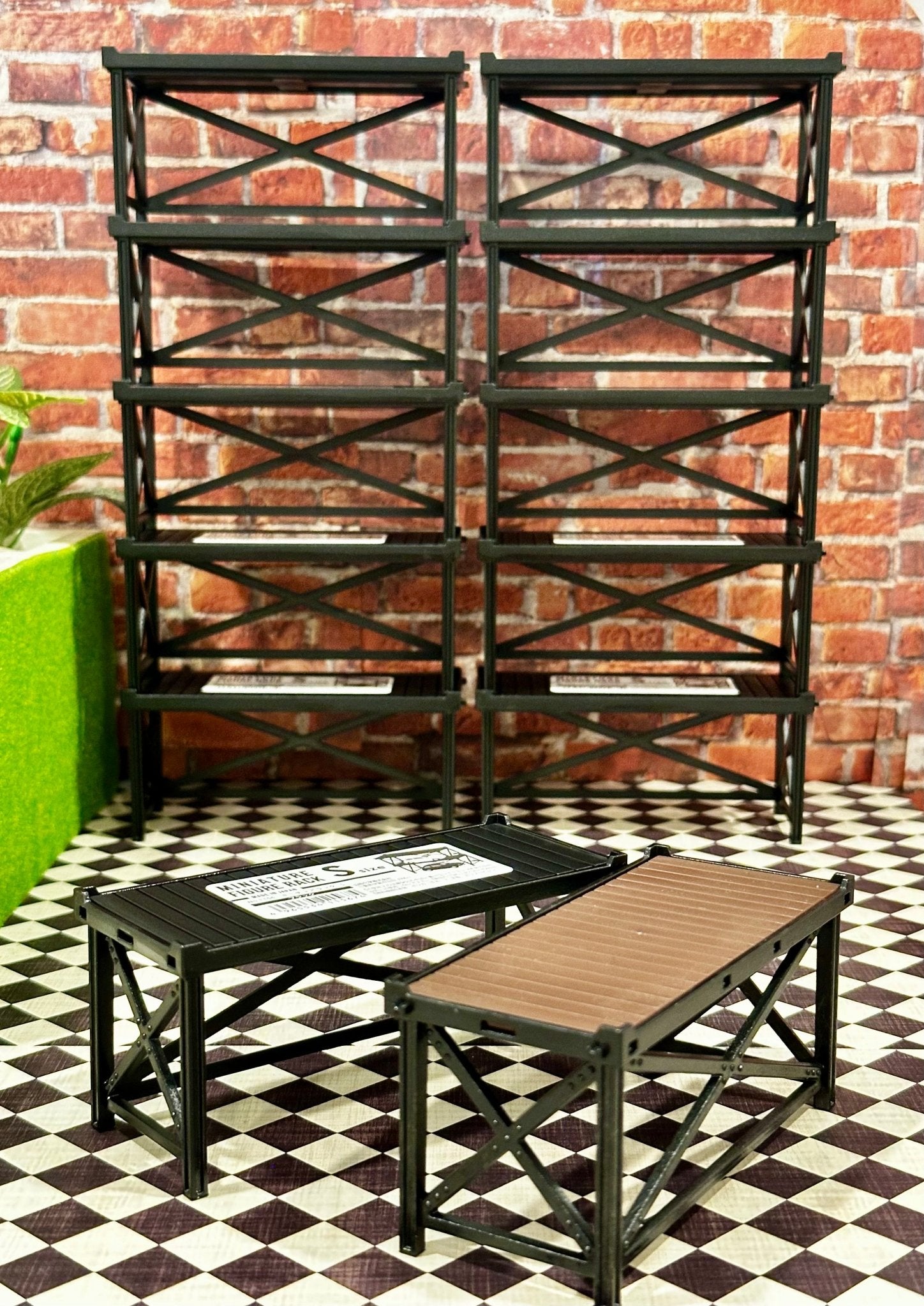 1/12 Scale Small Shelf (1/18 1/10) Prop Diorama Figurine | Made in Japan | NEW - Product Image